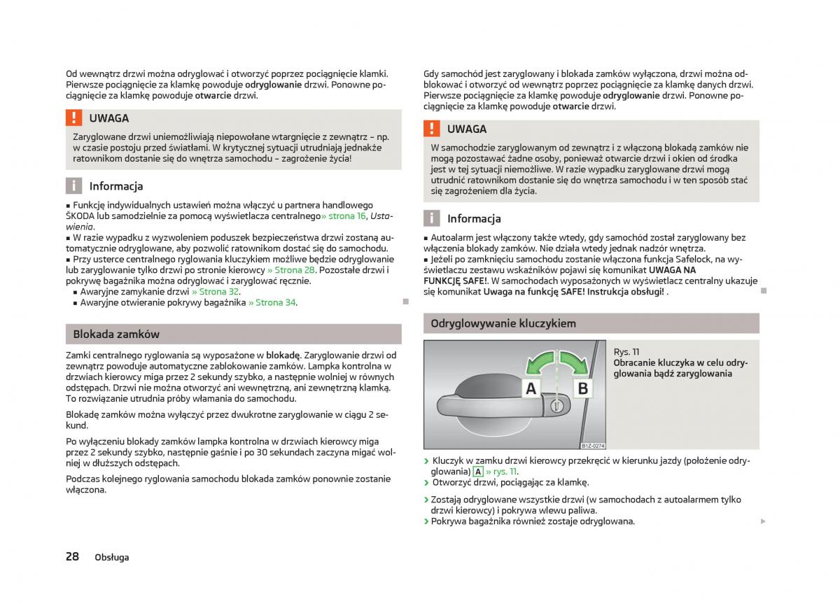 Skoda Octavia III instrukcja obslugi / page 30