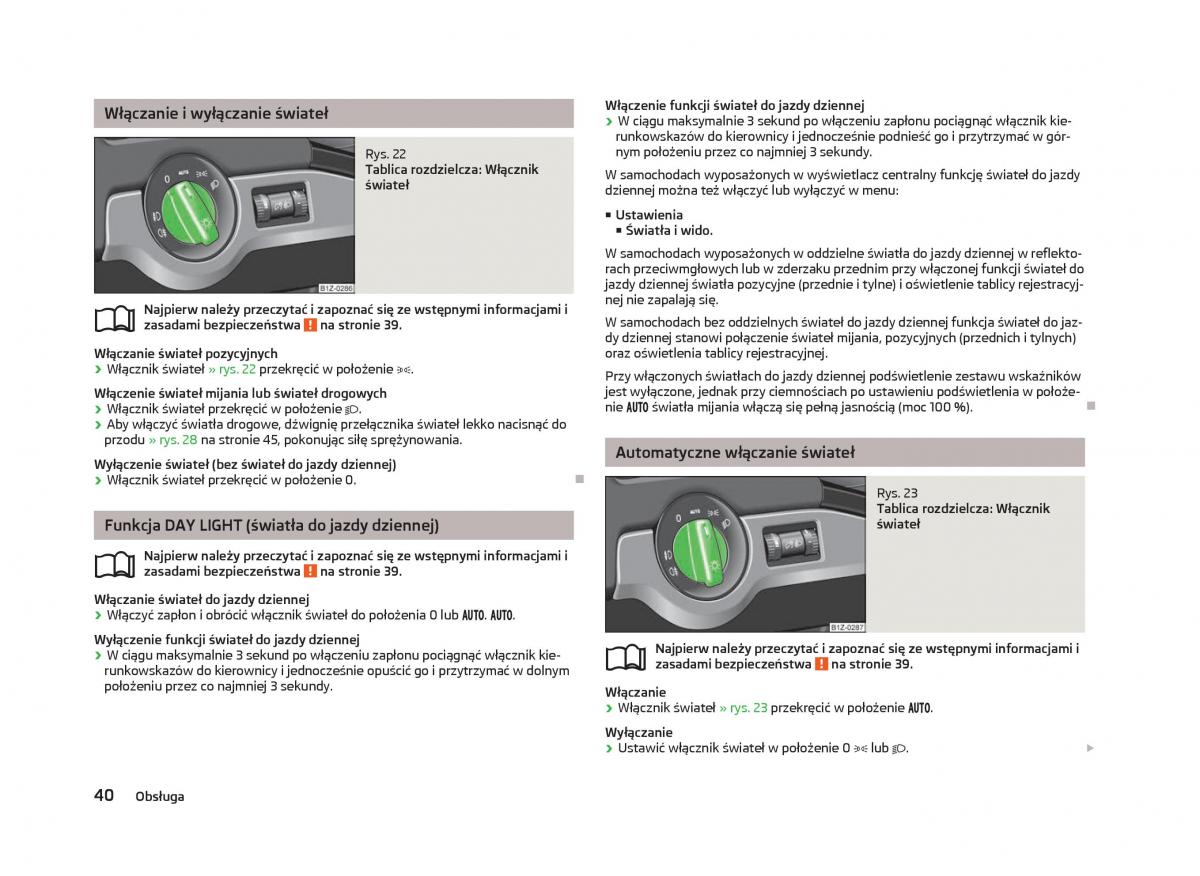 Skoda Octavia III instrukcja obslugi / page 42