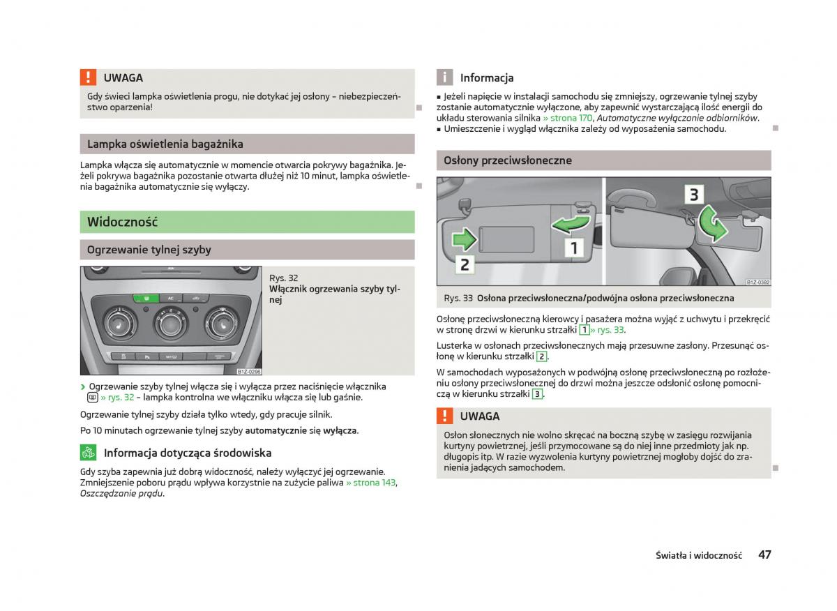 Skoda Octavia III instrukcja obslugi / page 49