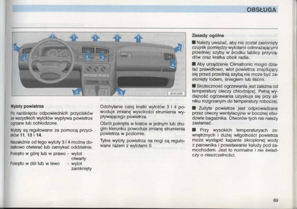 VW Golf III 3 instrukcja obslugi / page 67