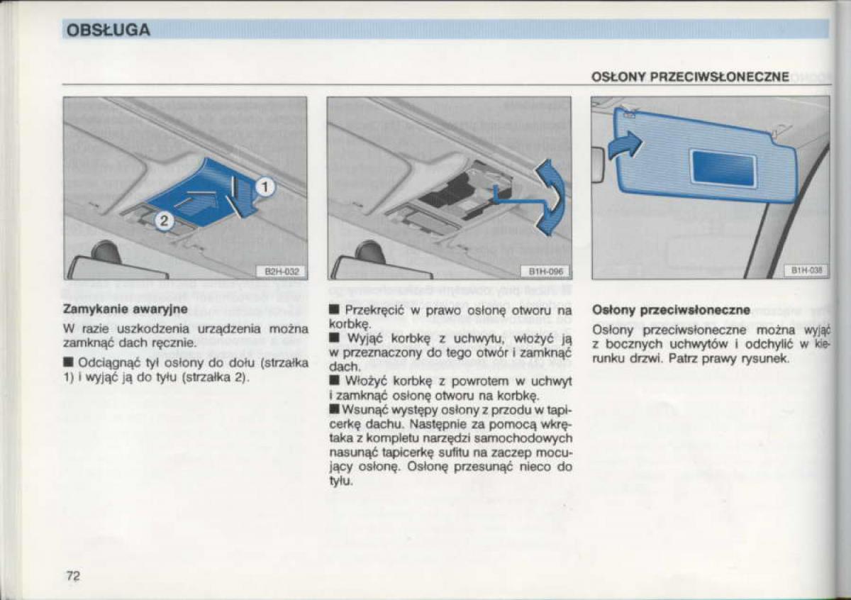 VW Golf III 3 instrukcja obslugi / page 70