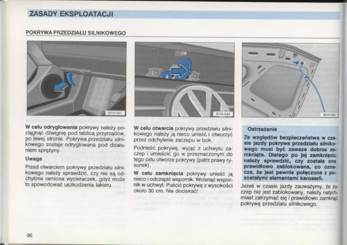 VW Golf III 3 instrukcja obslugi / page 94