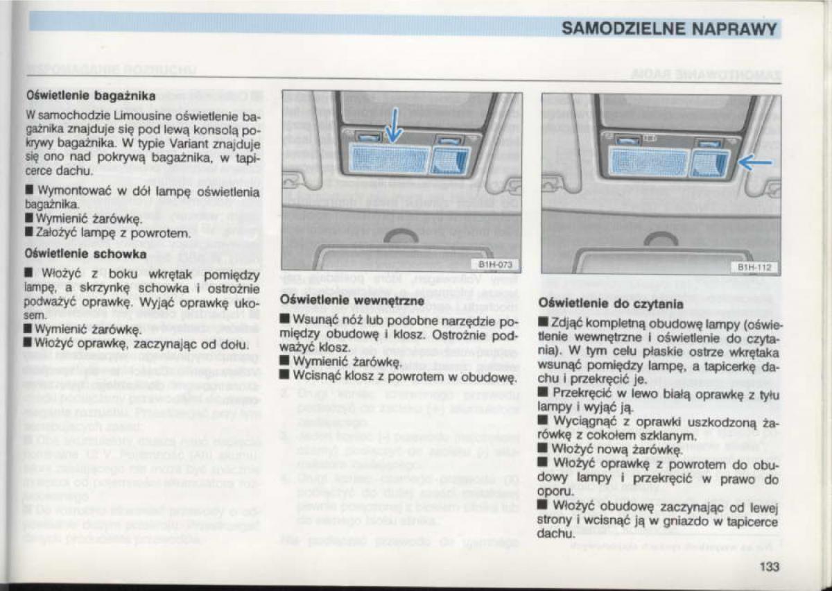 VW Golf III 3 instrukcja obslugi / page 131