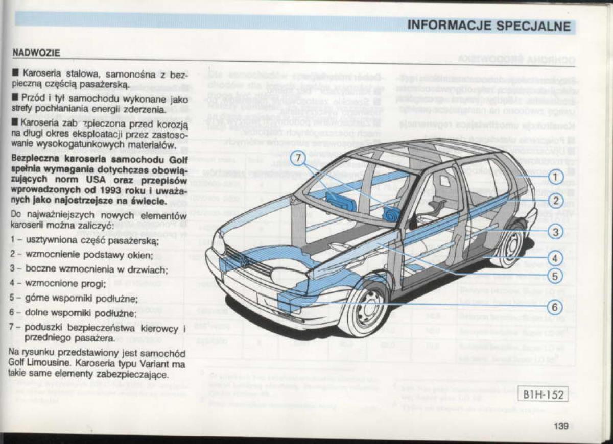 VW Golf III 3 instrukcja obslugi / page 137