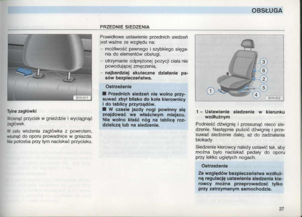 VW Golf III 3 instrukcja obslugi / page 25