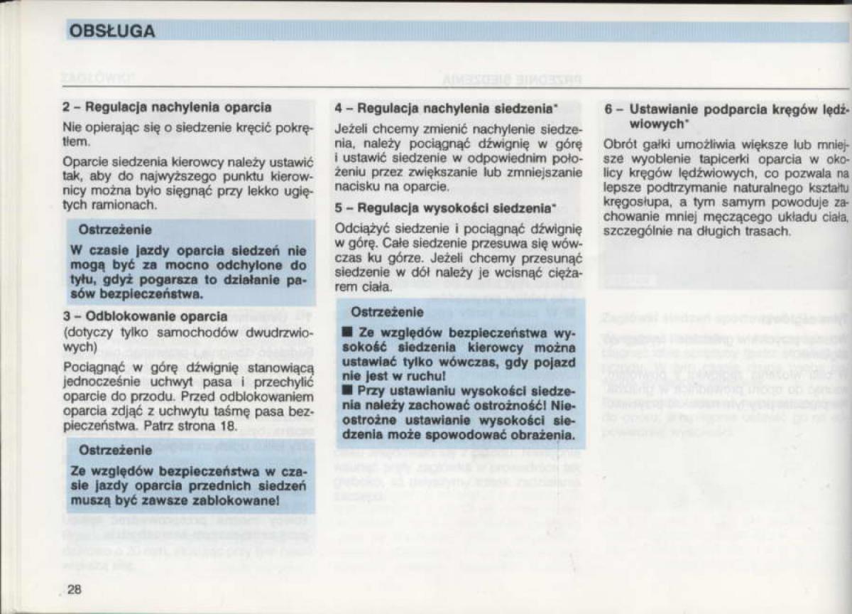 VW Golf III 3 instrukcja obslugi / page 26