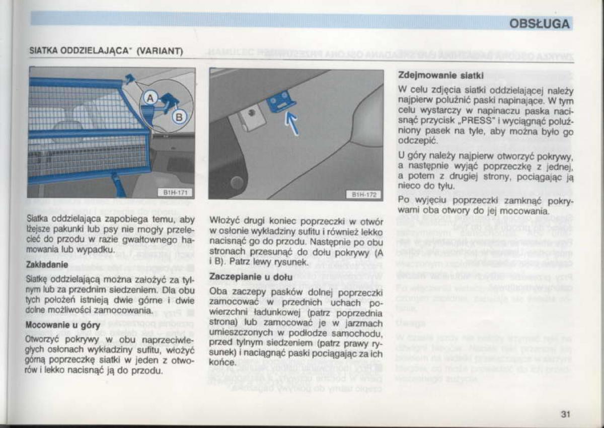 VW Golf III 3 instrukcja obslugi / page 29