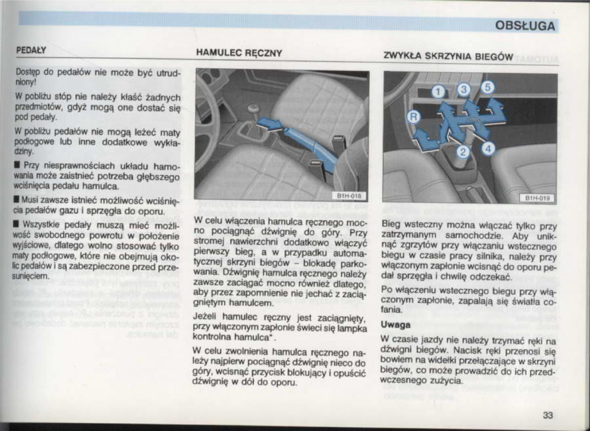 manual  VW Golf III 3 instrukcja / page 31