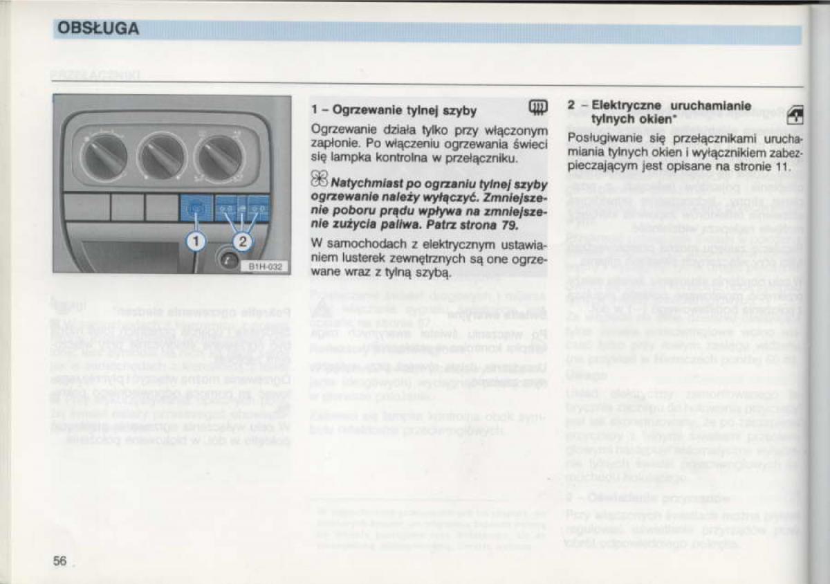 VW Golf III 3 instrukcja obslugi / page 54