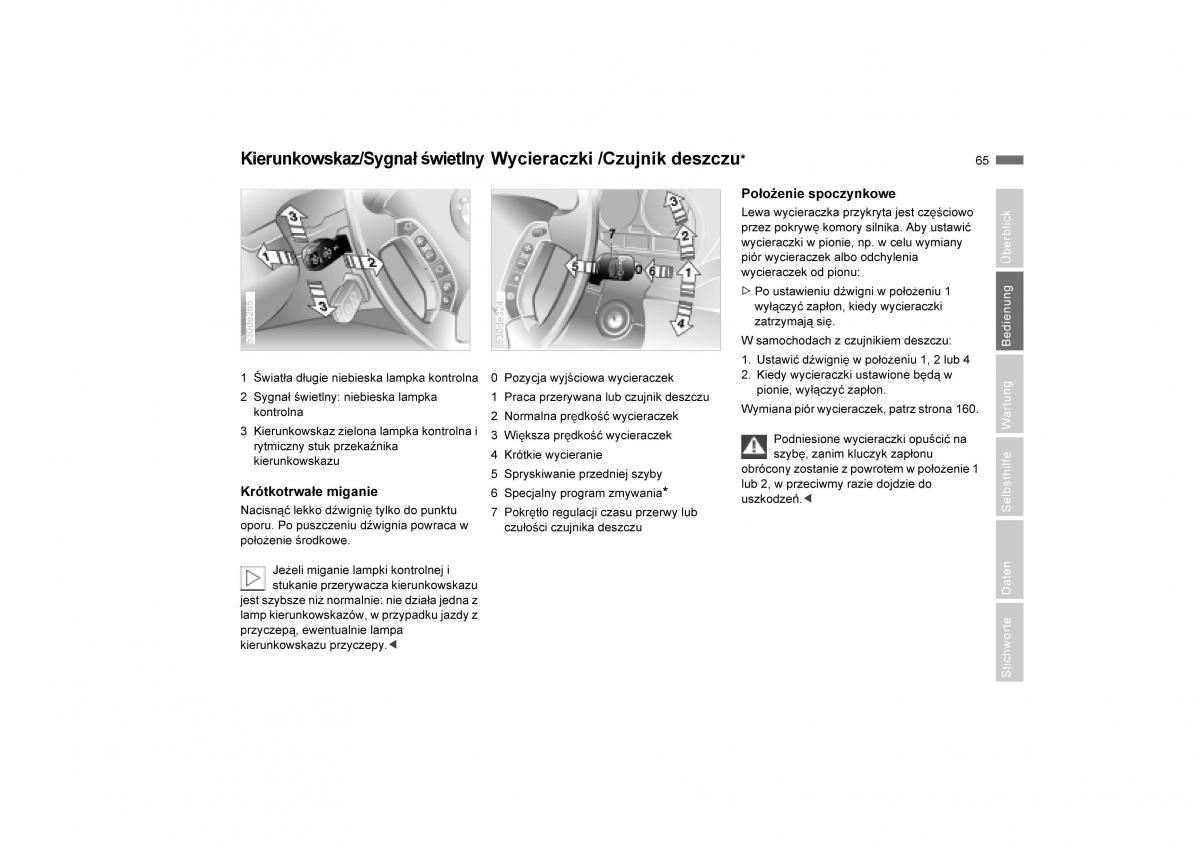 manual  BMW E53 X5 instrukcja / page 67
