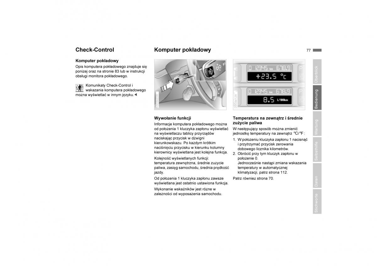 manual  BMW E53 X5 instrukcja / page 79