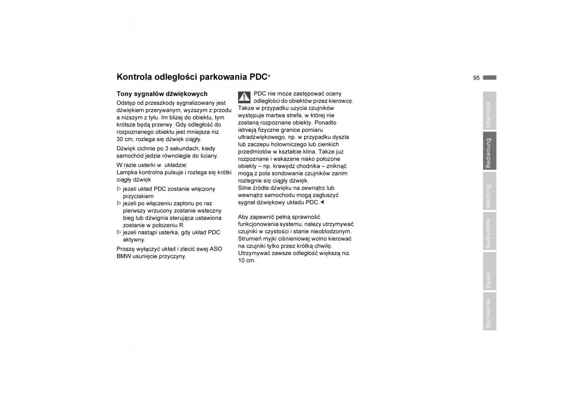 manual  BMW E53 X5 instrukcja / page 97