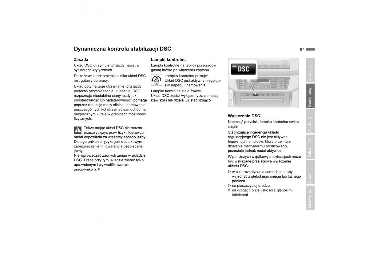 manual  BMW E53 X5 instrukcja / page 99