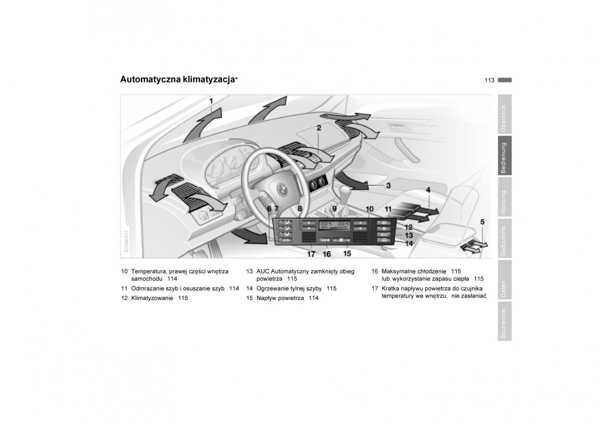 manual  BMW E53 X5 instrukcja / page 115