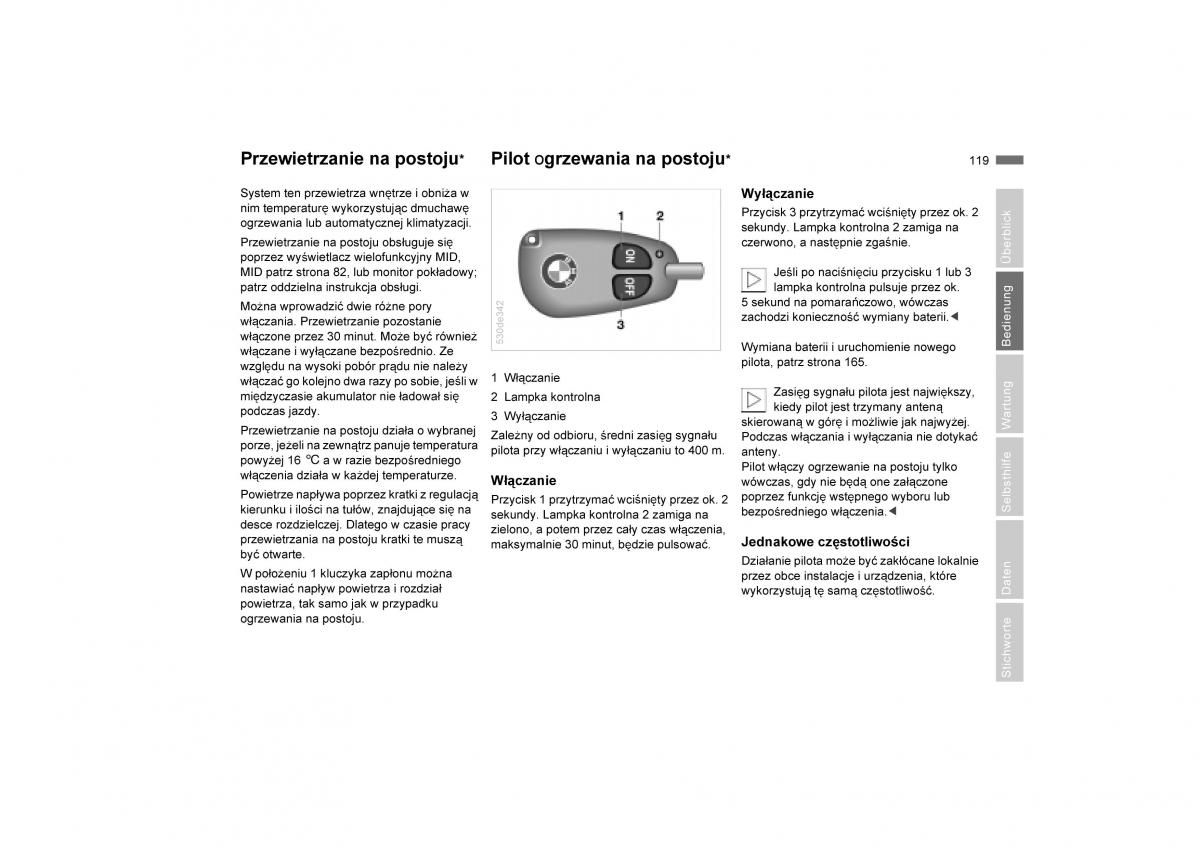 manual  BMW E53 X5 instrukcja / page 121