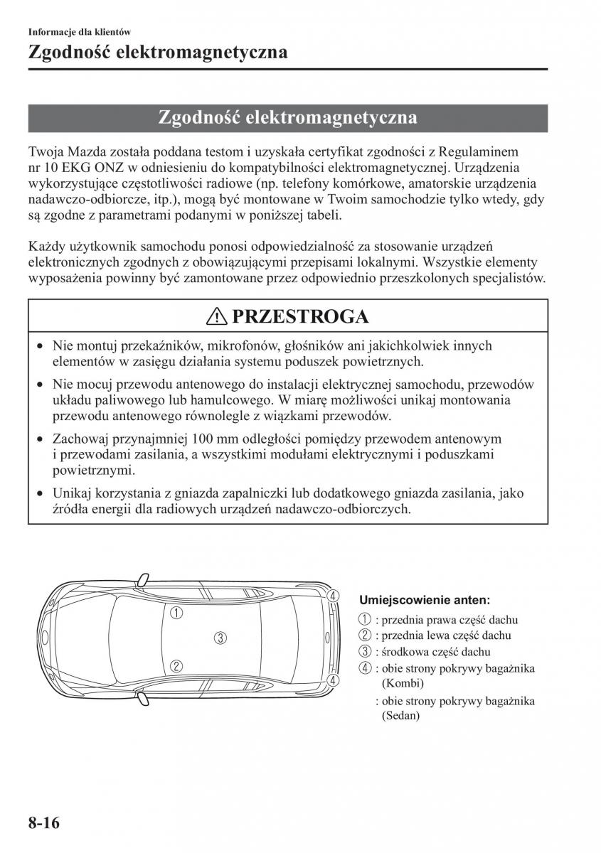 Mazda 6 III instrukcja obslugi / page 605