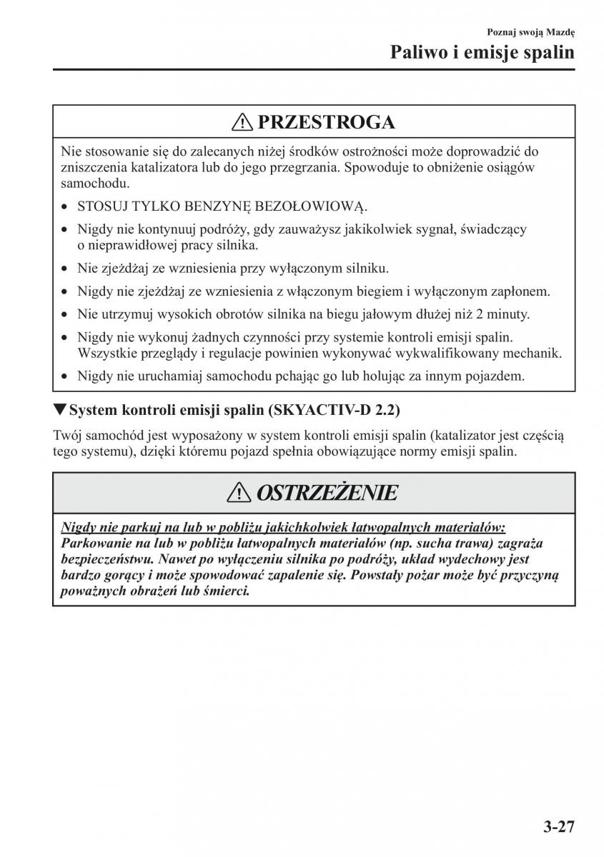 Mazda 6 III instrukcja obslugi / page 98