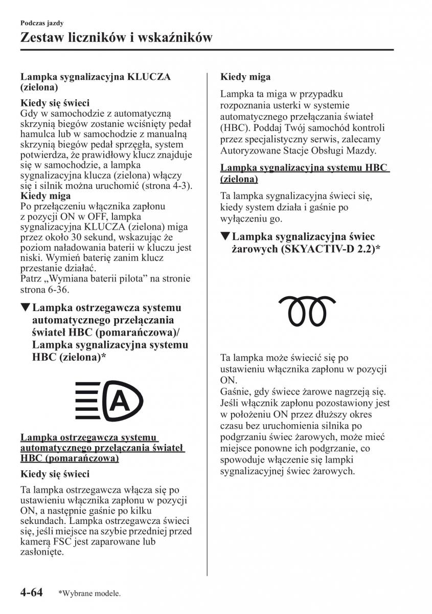 Mazda 6 III instrukcja obslugi / page 207