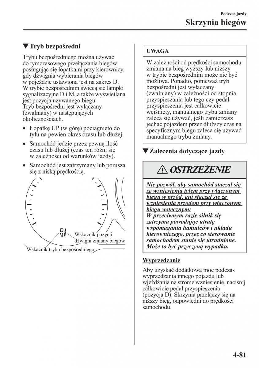 Mazda 6 III instrukcja obslugi / page 224