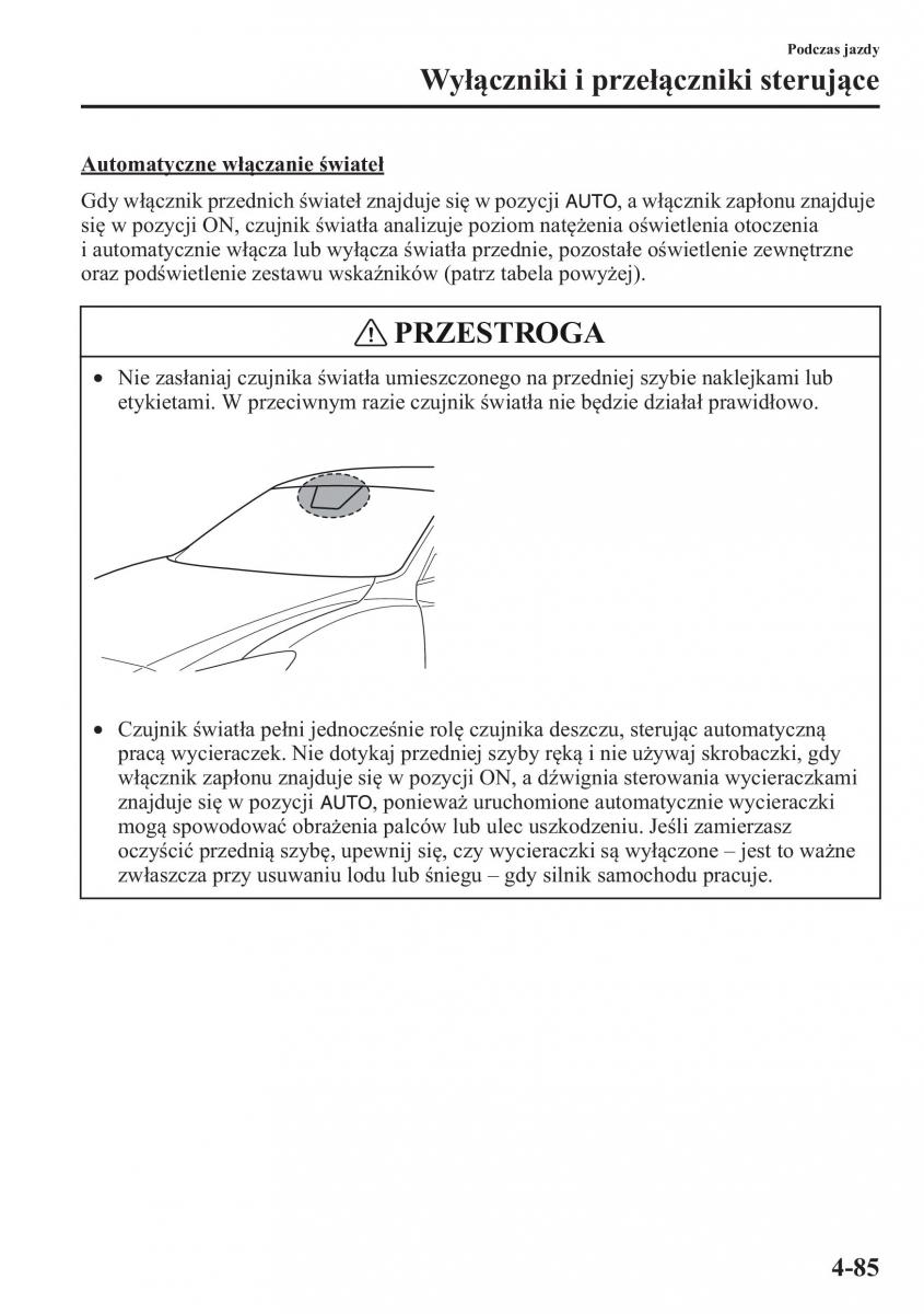 Mazda 6 III instrukcja obslugi / page 228