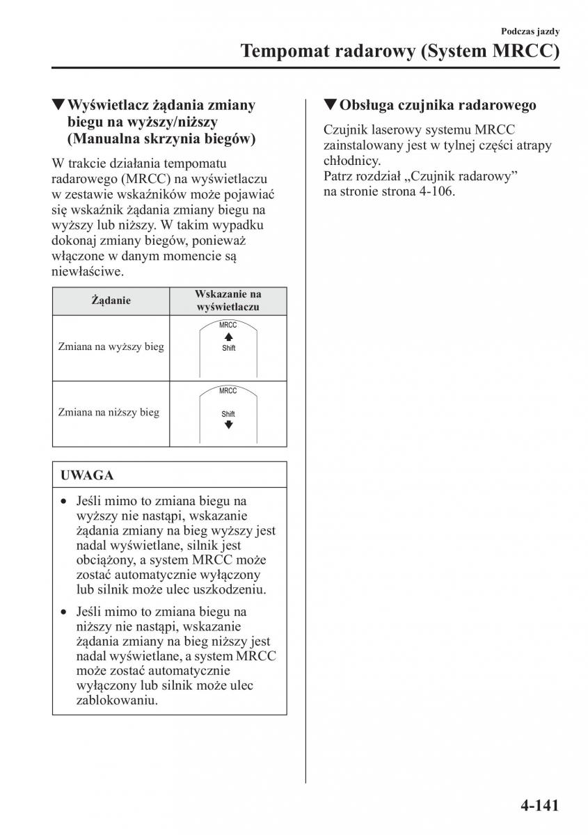 Mazda 6 III instrukcja obslugi / page 284