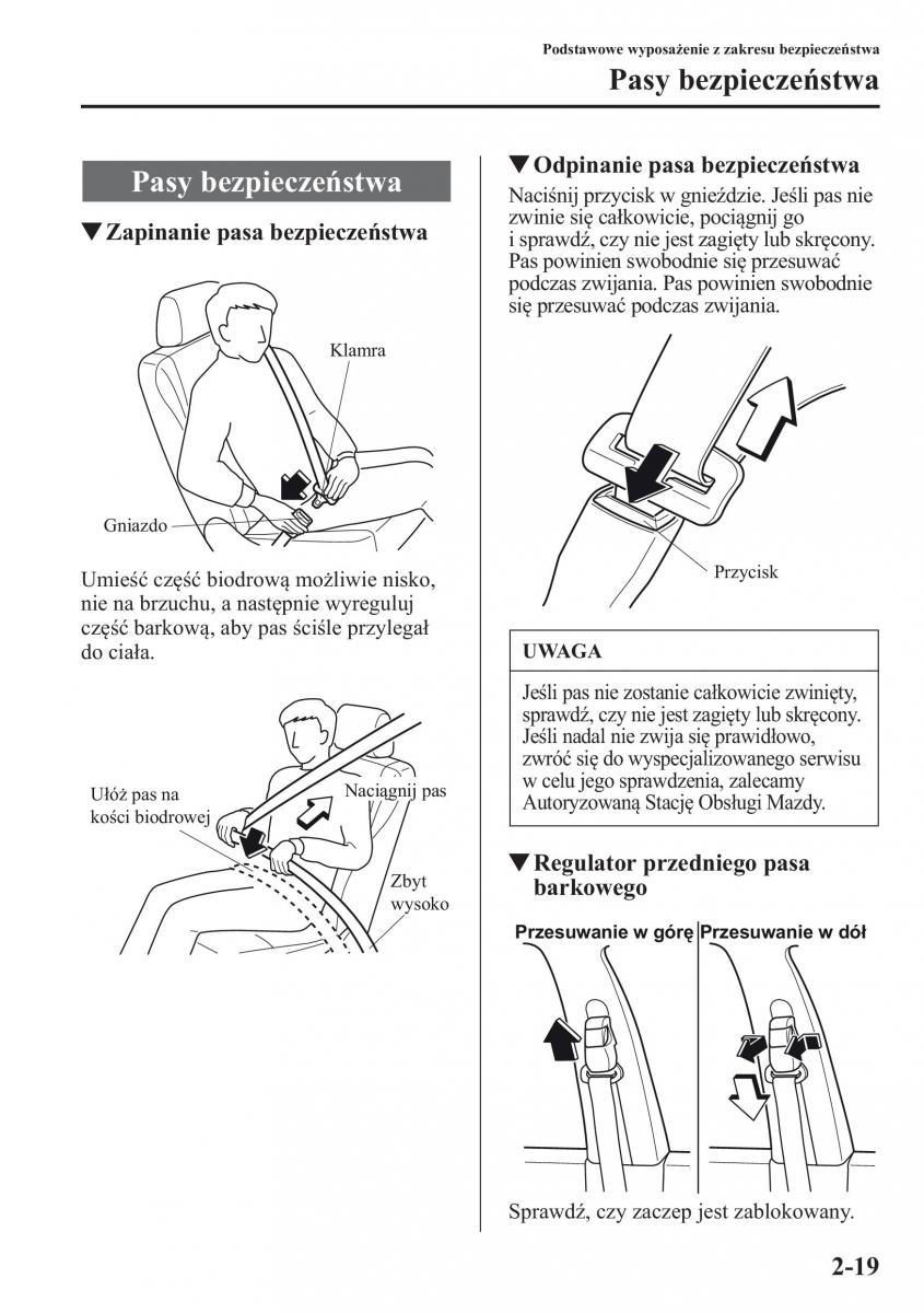 Mazda 6 III instrukcja obslugi / page 36