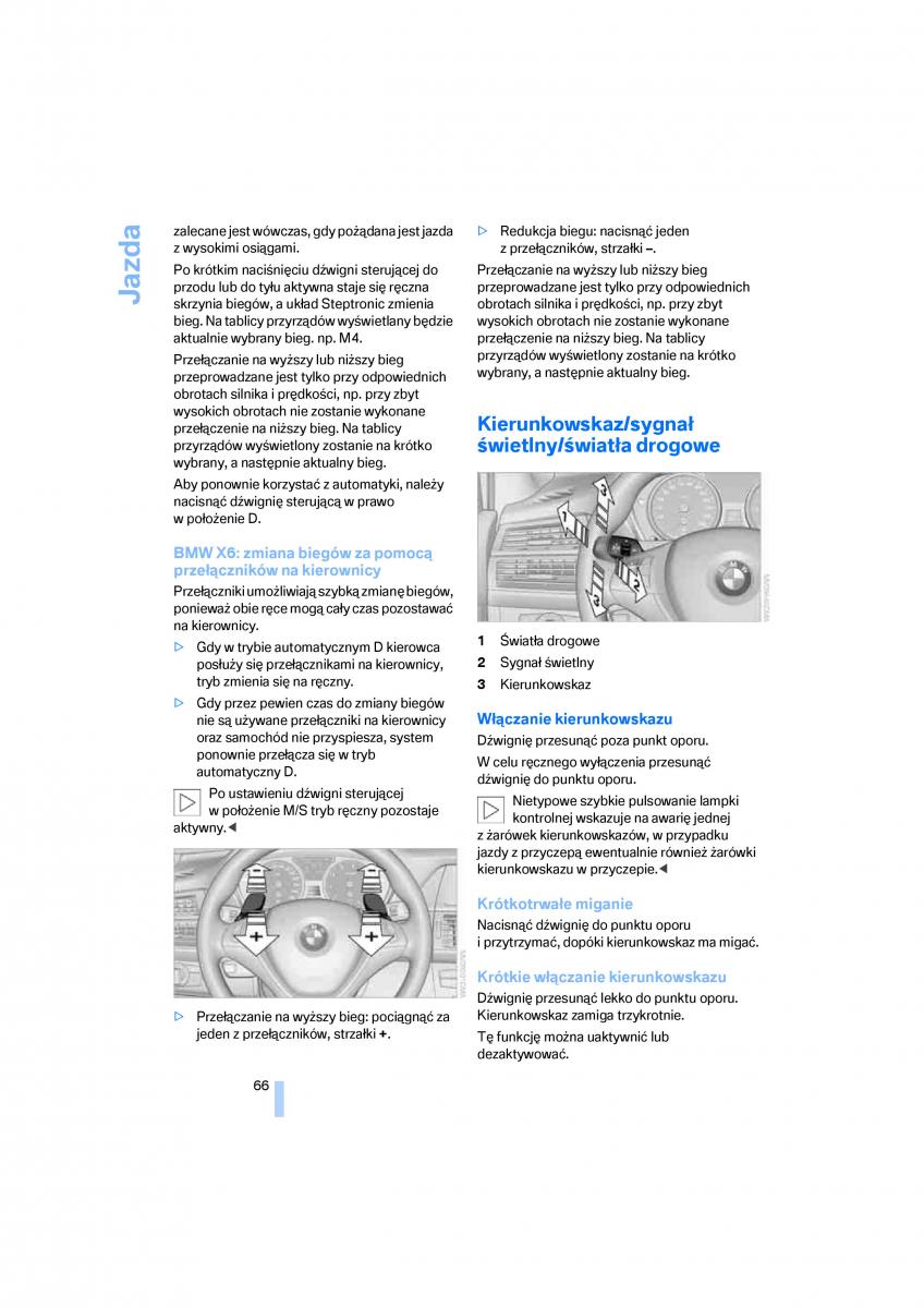 BMW E70 X5 X6 instrukcja obslugi / page 68