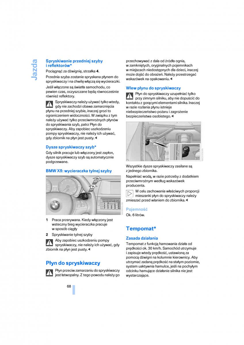 BMW E70 X5 X6 instrukcja obslugi / page 70
