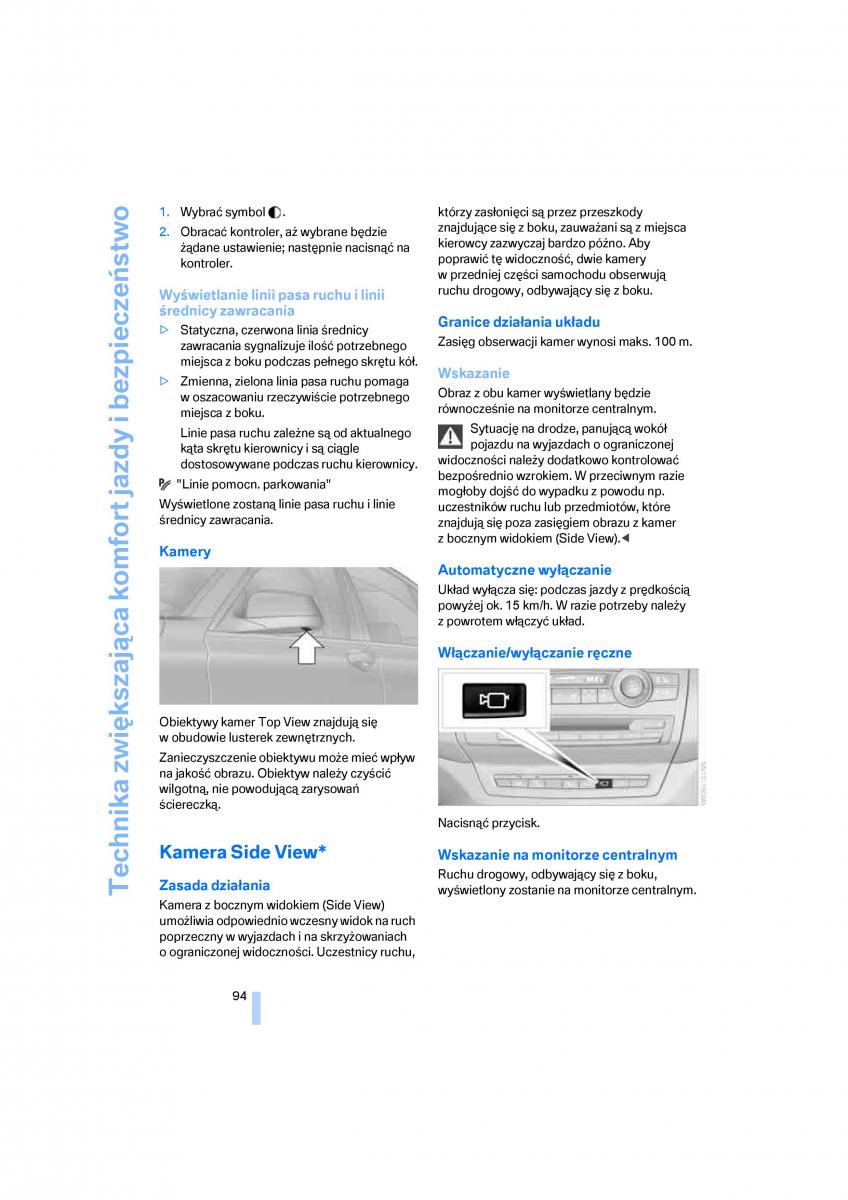 BMW E70 X5 X6 instrukcja obslugi / page 96