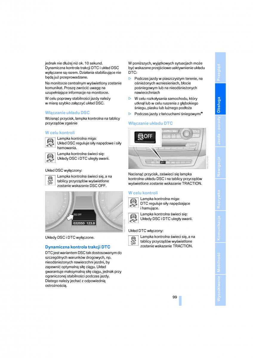 BMW E70 X5 X6 instrukcja obslugi / page 101