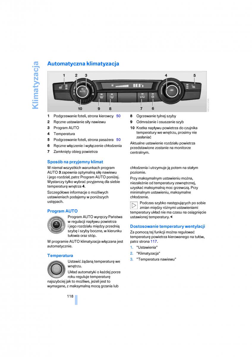 BMW E70 X5 X6 instrukcja obslugi / page 120