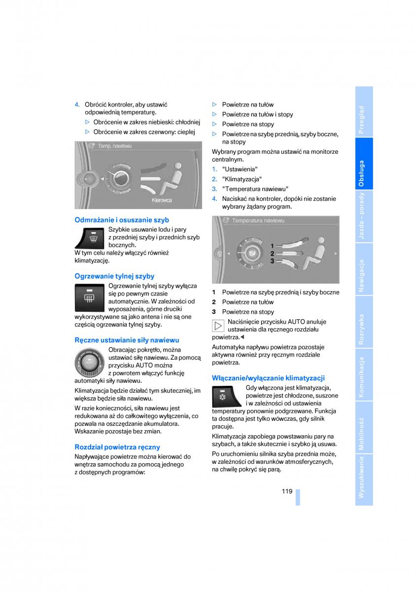 BMW E70 X5 X6 instrukcja obslugi / page 121