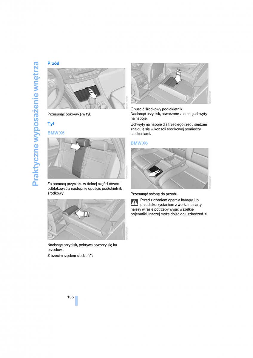 BMW E70 X5 X6 instrukcja obslugi / page 138