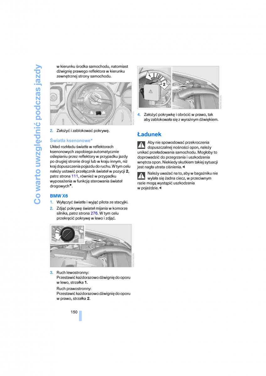 BMW E70 X5 X6 instrukcja obslugi / page 152