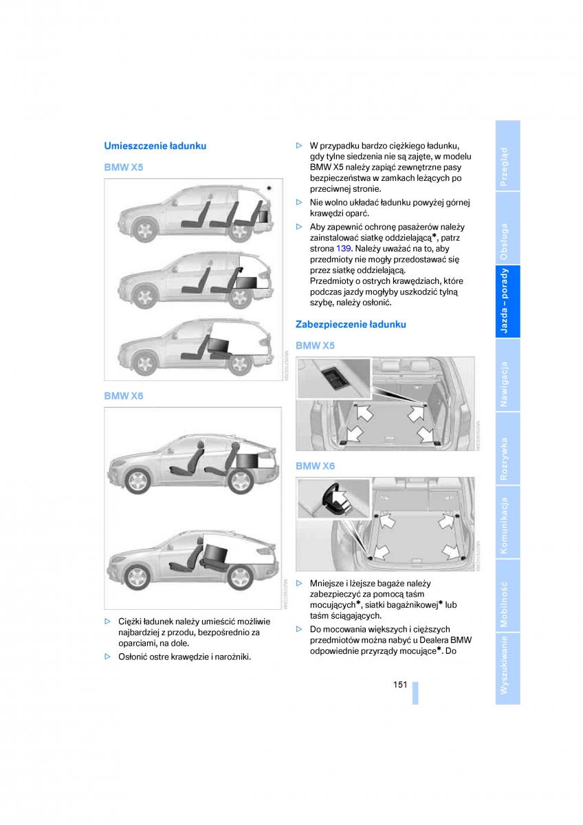 BMW E70 X5 X6 instrukcja obslugi / page 153