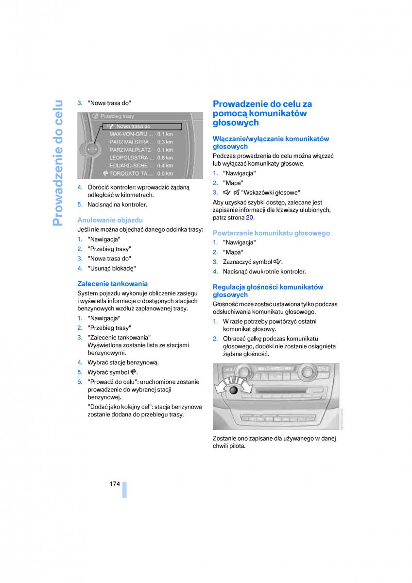 BMW E70 X5 X6 instrukcja obslugi / page 176