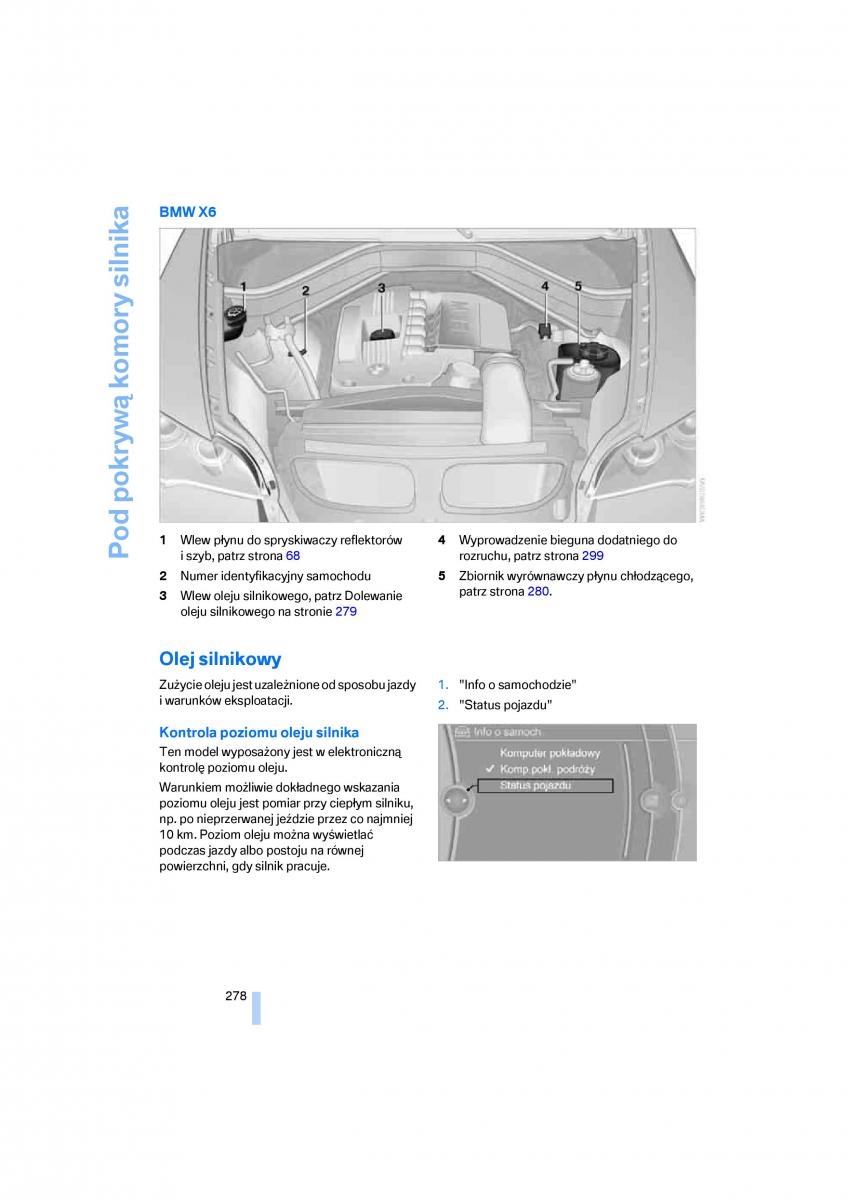 BMW E70 X5 X6 instrukcja obslugi / page 280