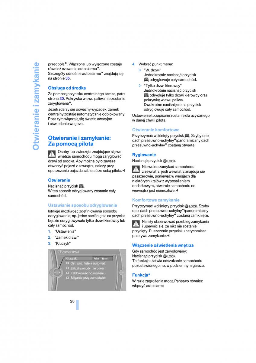 BMW E70 X5 X6 instrukcja obslugi / page 30