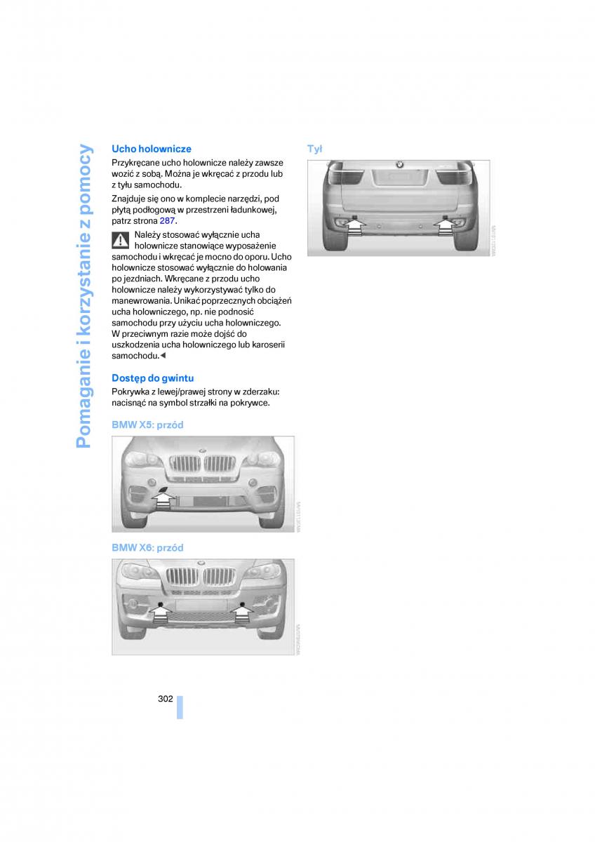 BMW E70 X5 X6 instrukcja obslugi / page 304