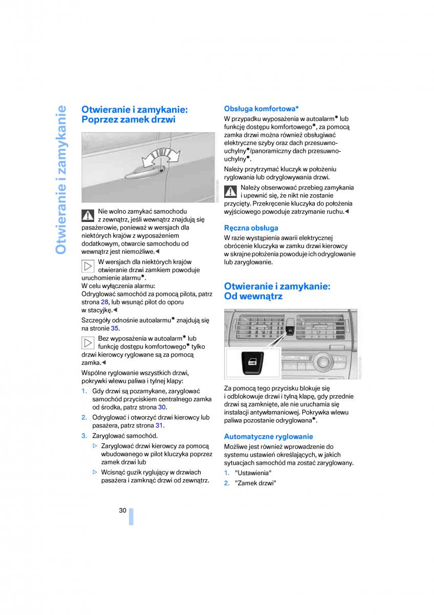 BMW E70 X5 X6 instrukcja obslugi / page 32