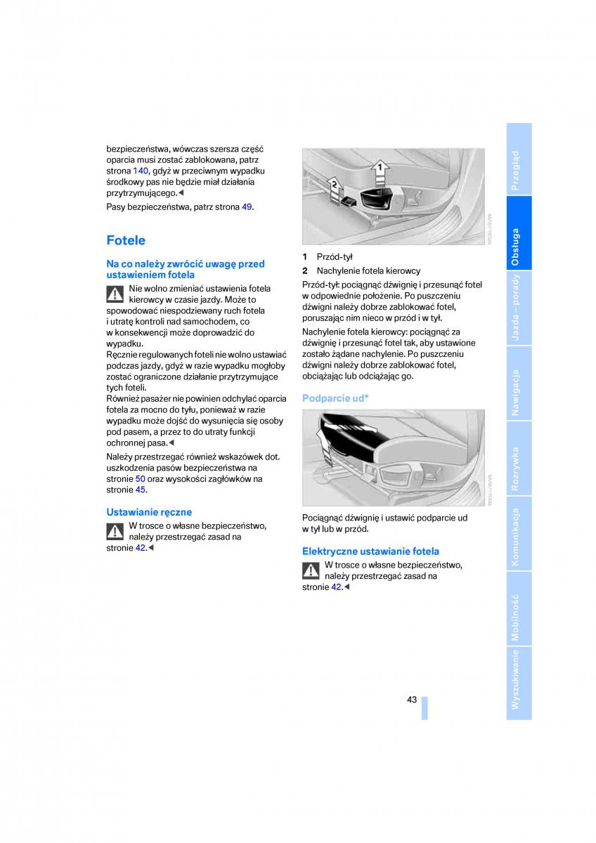 BMW E70 X5 X6 instrukcja obslugi / page 45