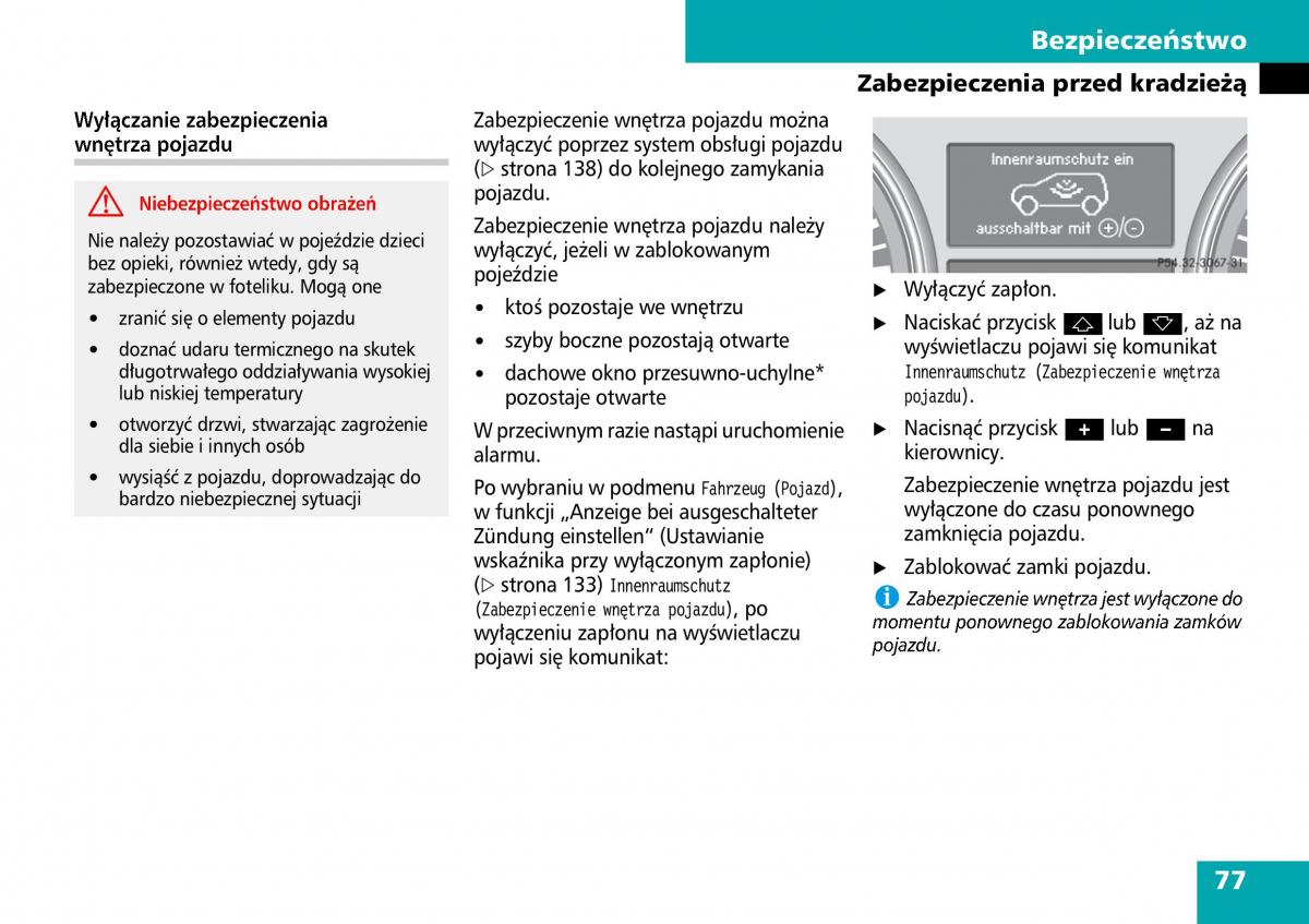 Mercedes ML W164 instrukcja obslugi / page 79