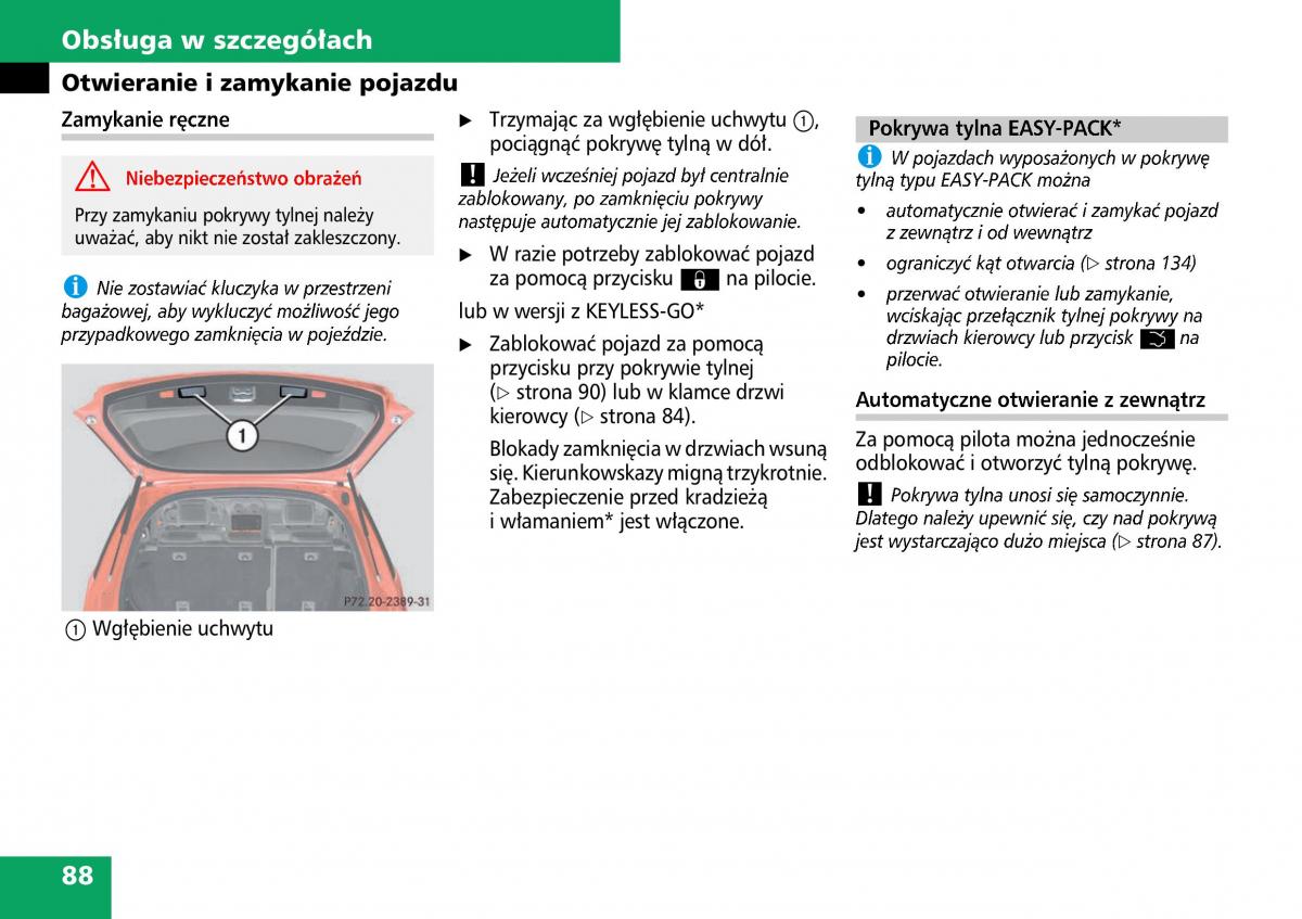 Mercedes ML W164 instrukcja obslugi / page 90