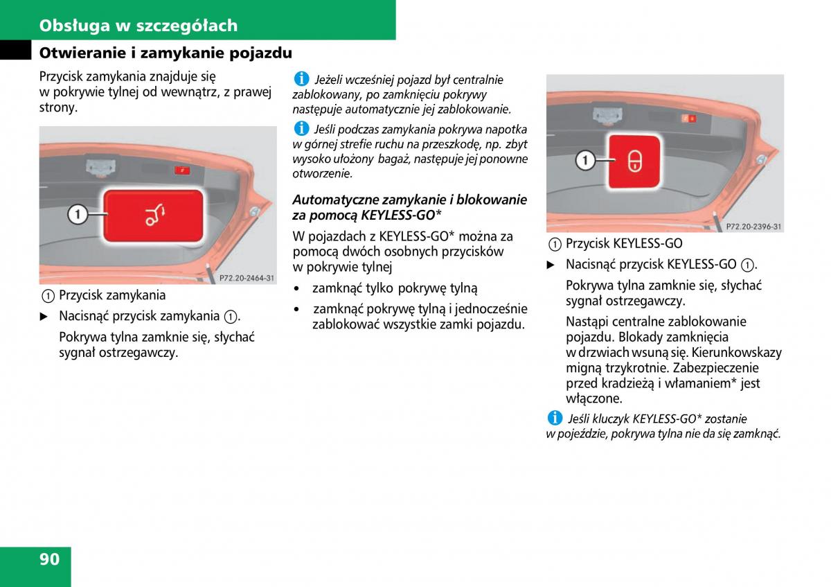 Mercedes ML W164 instrukcja obslugi / page 92