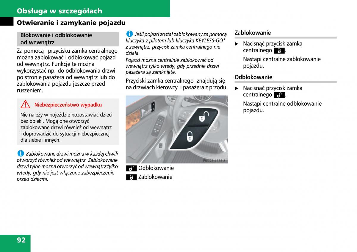 Mercedes ML W164 instrukcja obslugi / page 94