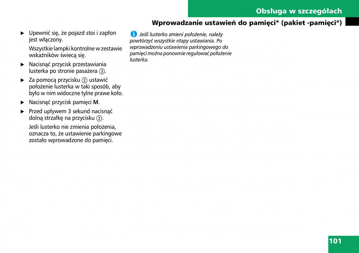 Mercedes ML W164 instrukcja obslugi / page 103