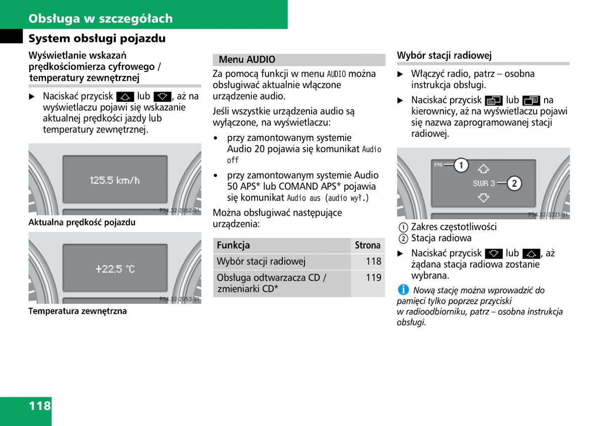 Mercedes ML W164 instrukcja obslugi / page 120