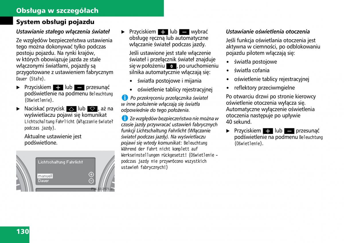 Mercedes ML W164 instrukcja obslugi / page 132