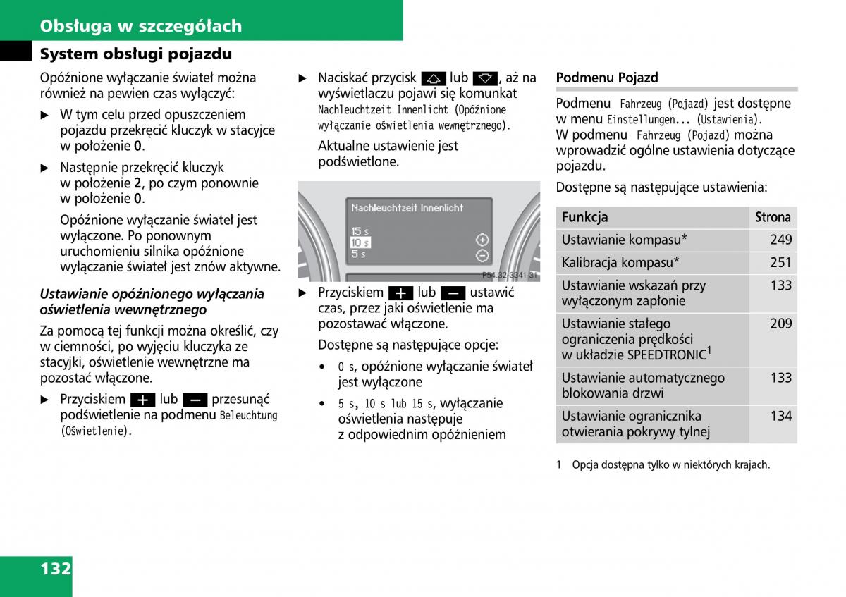 Mercedes ML W164 instrukcja obslugi / page 134