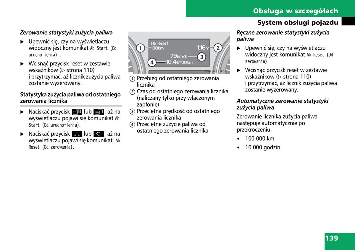 Mercedes ML W164 instrukcja obslugi / page 141